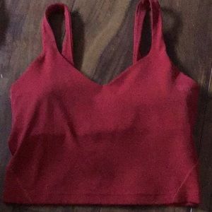 Lululemon dark red align tank rare
